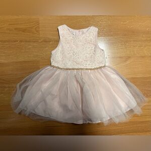 Mia & Mimi Pink Lace Dress size 12m
